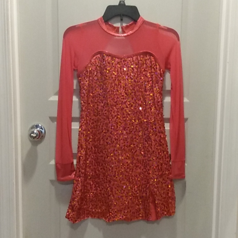 Weissman Pink Sequin Dance Costume